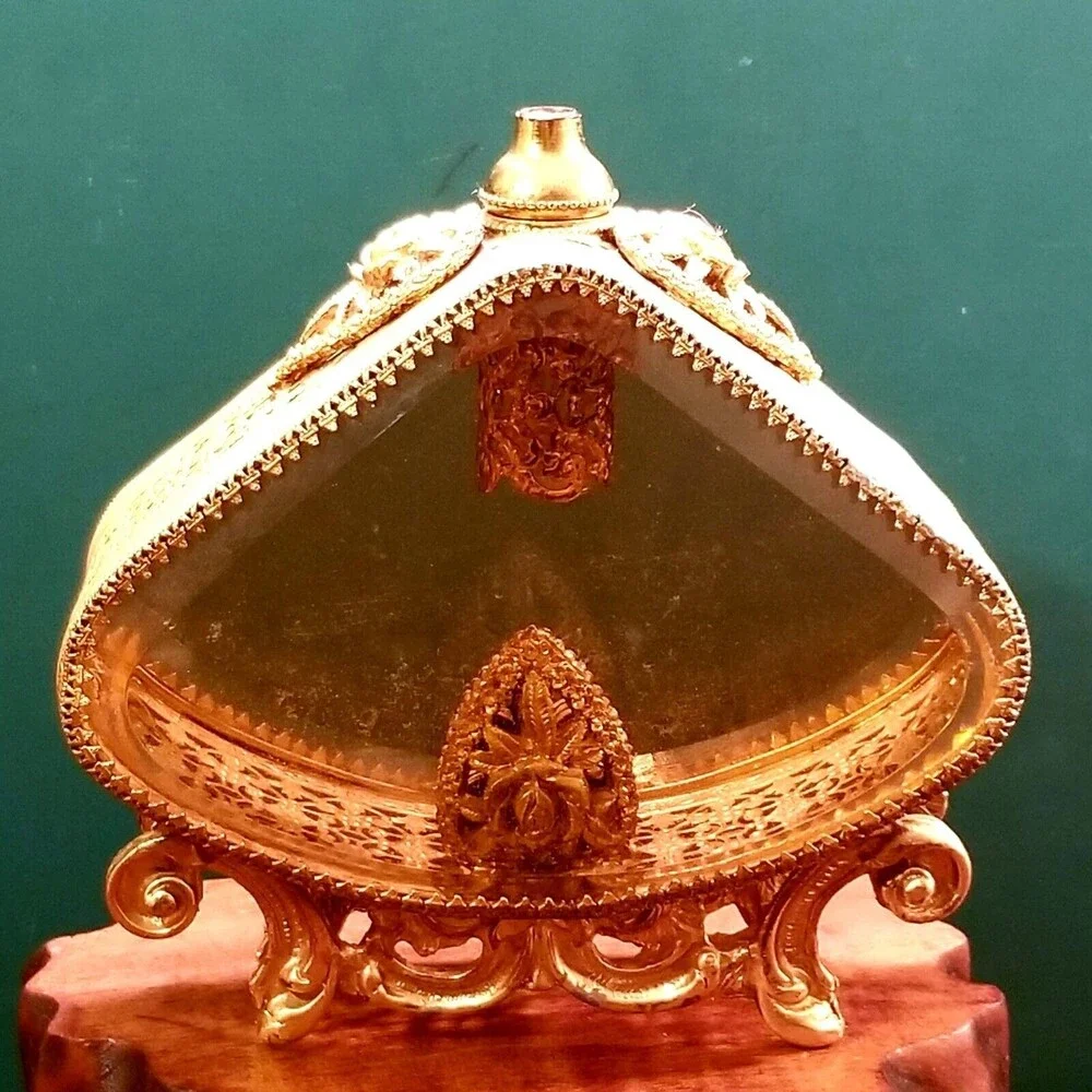Stylebuilt | Bath | Hollywood Regency Stylebuilt Ormolu Rose Beveled ...